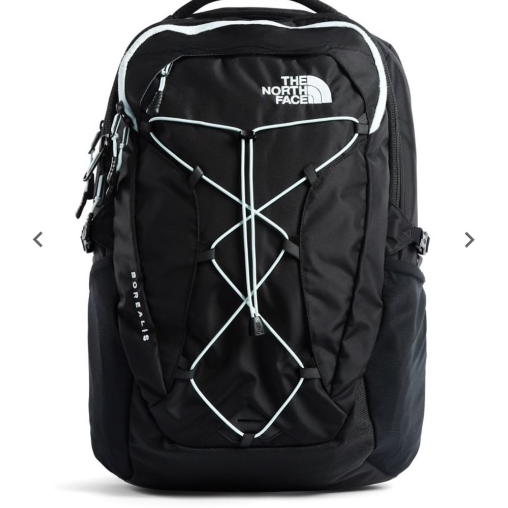 BLACK AND BLUE NORTHFACE BOREALIS BACKPACK